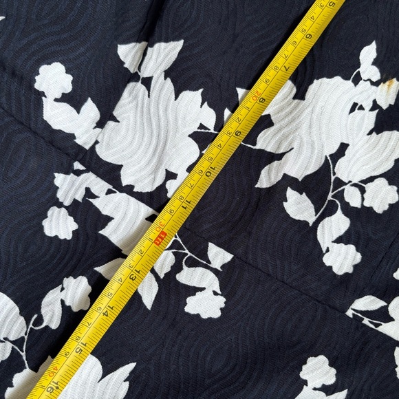 Talbots Strapless Sheath Dress in White and Blue - Picture 12 of 15